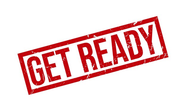 Prepare el vector de sello de goma