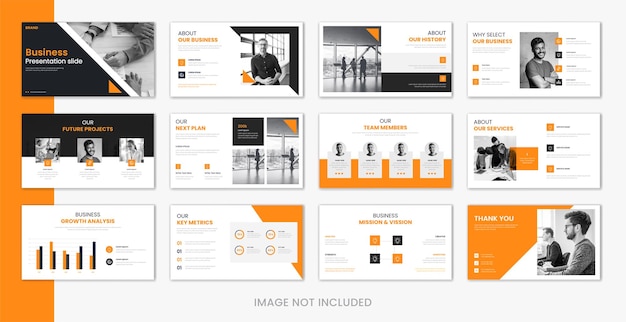 Presentación de diapositivas de diseño de presentación de negocios moderno