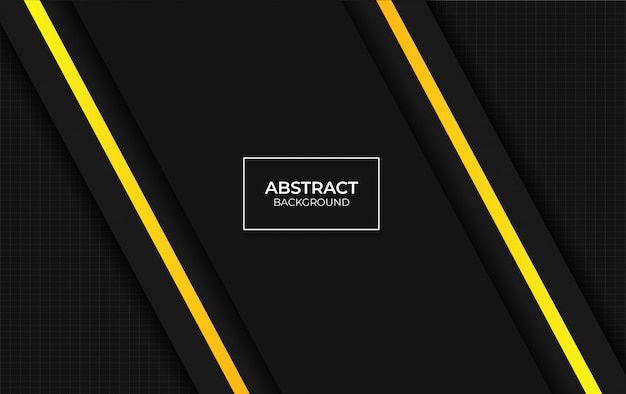 Presentación de diseño de fondo amarillo y negro
