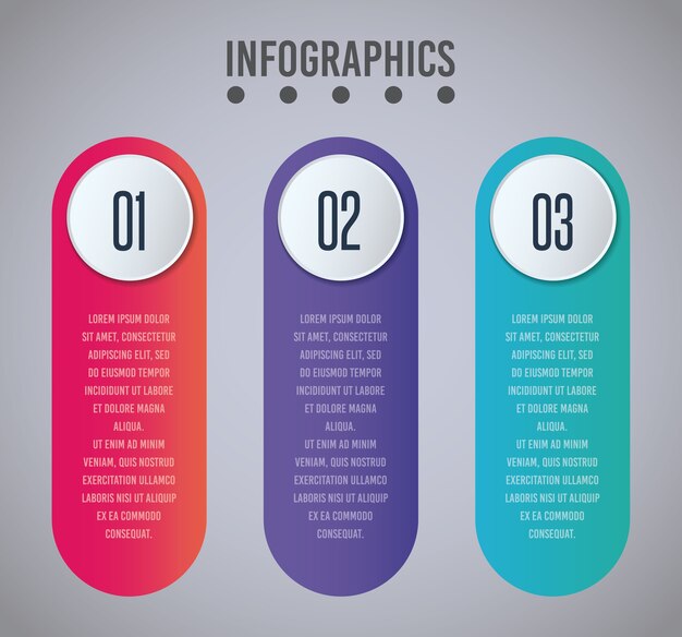 Presentación de infografía con números