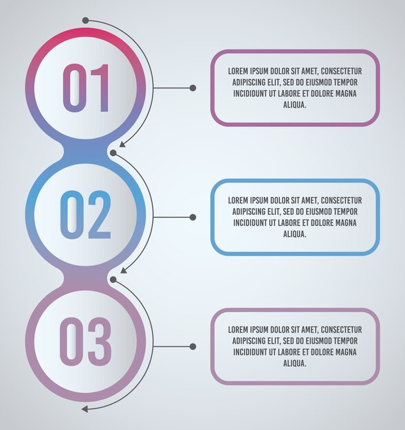 Presentación de infografía con números