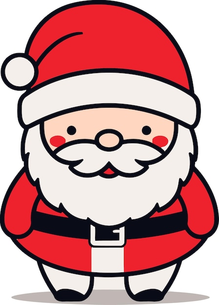 Presentación navideña vectorial de Papá Noel