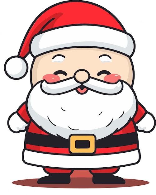 Presentación navideña vectorial de Papá Noel