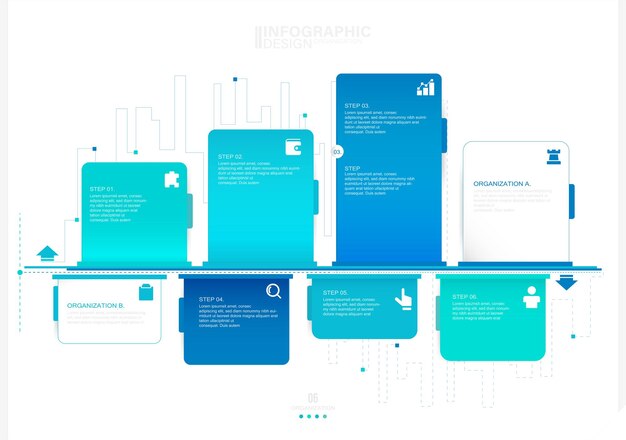 Presentación Vector infografía plantilla stock ilustración Infografía Bolsa y mercado de valores