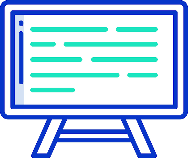 Presentaciones Ilustración vectorial de color con contorno sólido