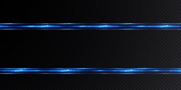 Presentamos los efectos de los juegos de luces de neón que brillan en azul