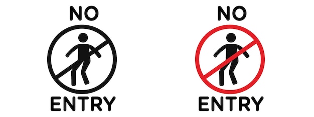 Previene el acceso no autorizado con este letrero de no entrada con un icono de prohibición en negrita y una etiqueta de advertencia ideal para áreas restringidas que requieren alta seguridad