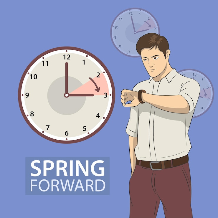 Vector primavera adelante. ilustración vectorial