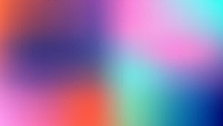Primavera borrosa Gradiente color pastel fondo y2k Banner de mezcla de cielo rojo y azul rosa plantilla vacía de moda abstracta