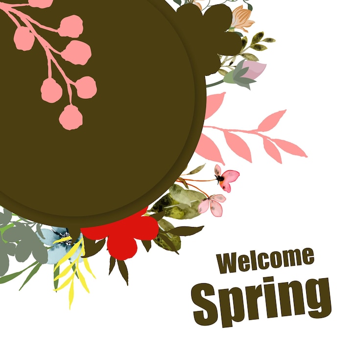 Vector primavera-floral-banner-plantilla-ilustracion