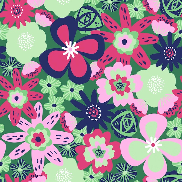 Primavera de patrones sin fisuras florales
