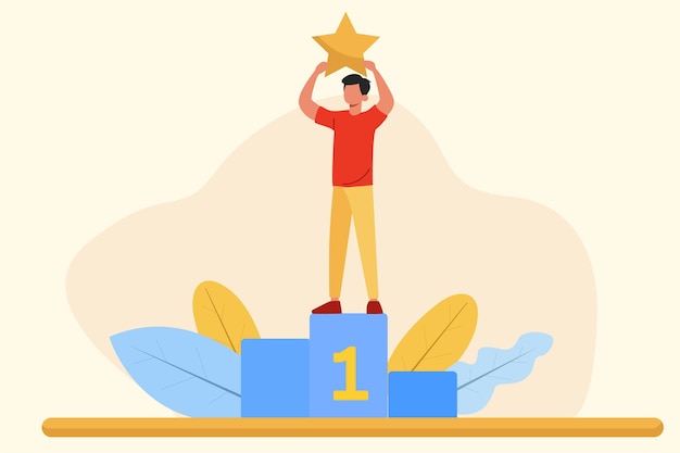 Primer concepto del cliente Ilustración vectorial plana de colores aislada