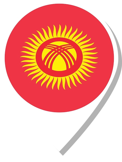 un primer plano de una bandera con un sol en ella