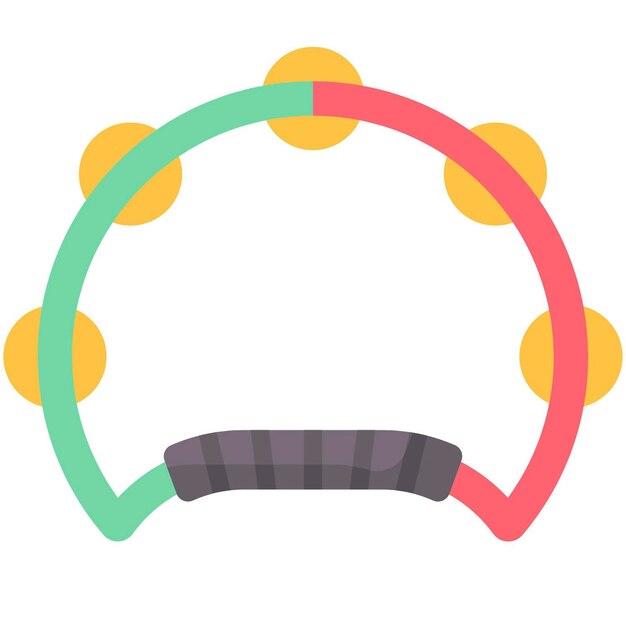 un primer plano de un instrumento colorido con un diseño circular