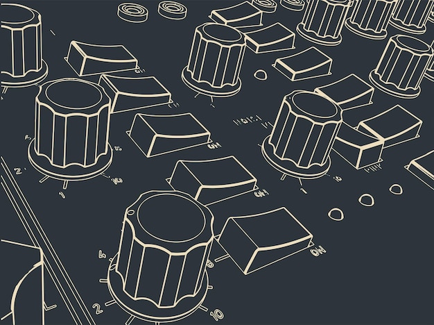 Primer plano del panel de control
