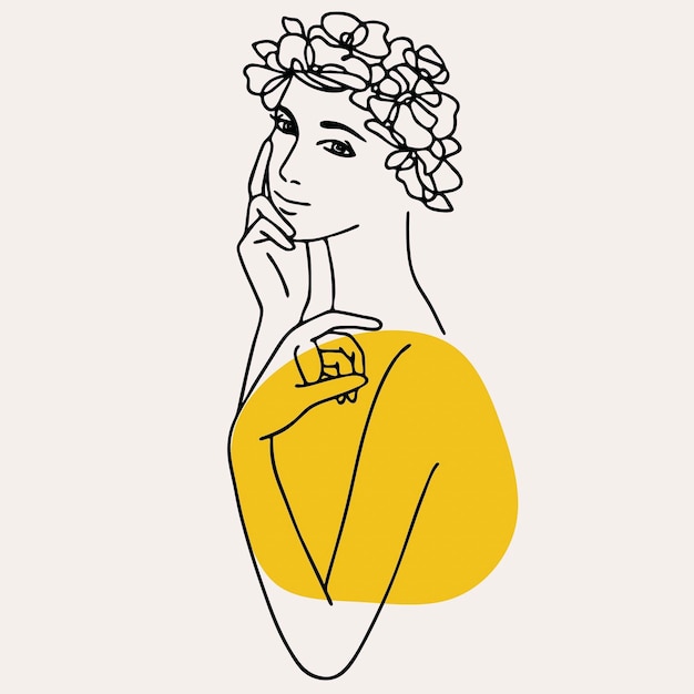 un primer plano de una persona con una flor en el cabello