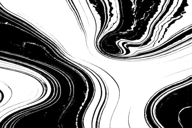 Un primer plano de la sofisticada textura de mármol blanco y negro con venas contrastantes
