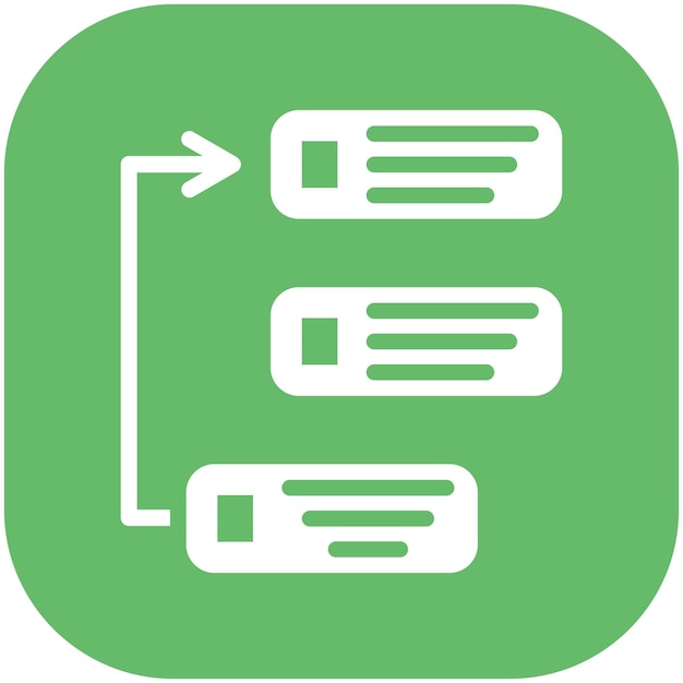 Priorizar la ilustración del icono vectorial del conjunto de iconos de gestión de proyectos