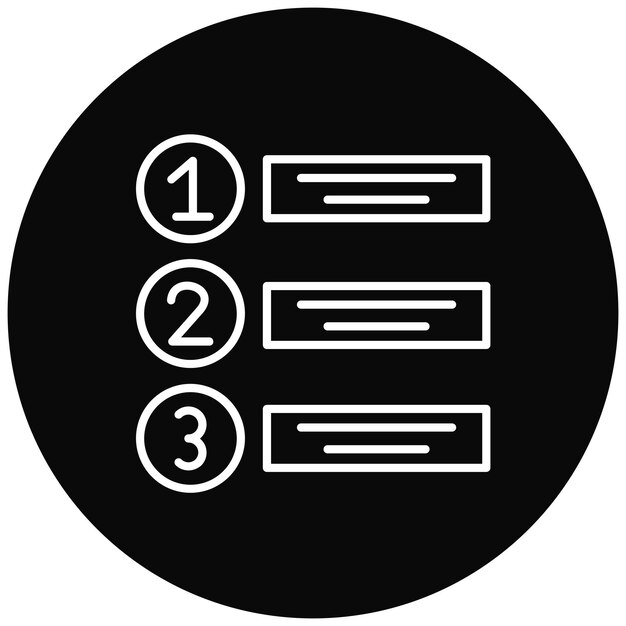 Priorizar la imagen vectorial del icono Se puede utilizar para la gestión de proyectos