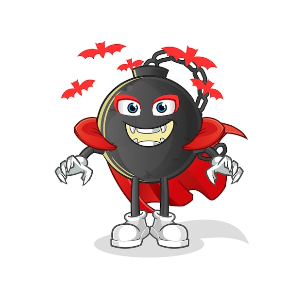 Prison ball vector de caracteres de ilustración de Drácula