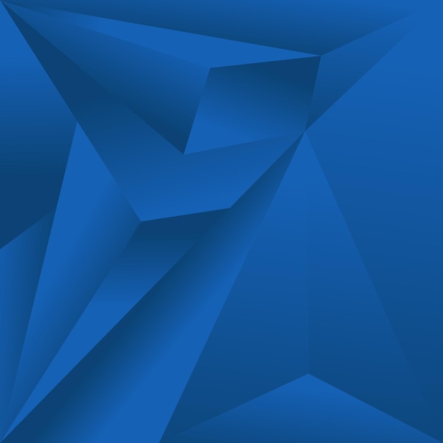 Pro Vector de fondo azul profundo geométrico abstracto
