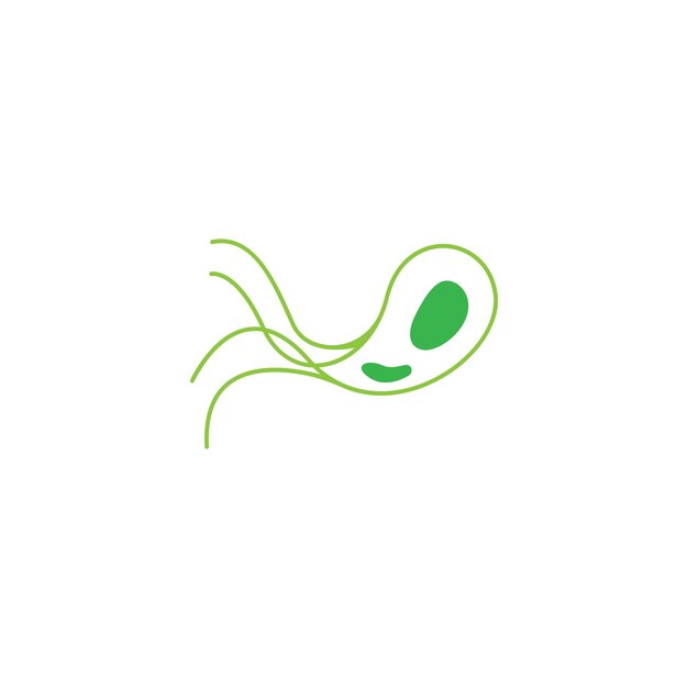 Probiótico bacteriano icono vector diseño plano