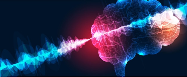Procesamiento cuántico Aprendizaje profundo Inteligencia artificial Futura nueva tecnología para negocios o presentación científica