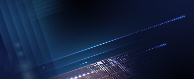 Procesamiento cuántico Aprendizaje profundo Inteligencia artificial Futura nueva tecnología para negocios o presentación científica