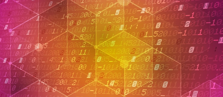 Vector procesamiento cuántico aprendizaje profundo inteligencia artificial futura nueva tecnología para negocios o presentación científica