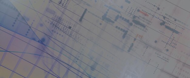 Procesamiento cuántico Aprendizaje profundo Inteligencia artificial Futura nueva tecnología para negocios o presentación científica