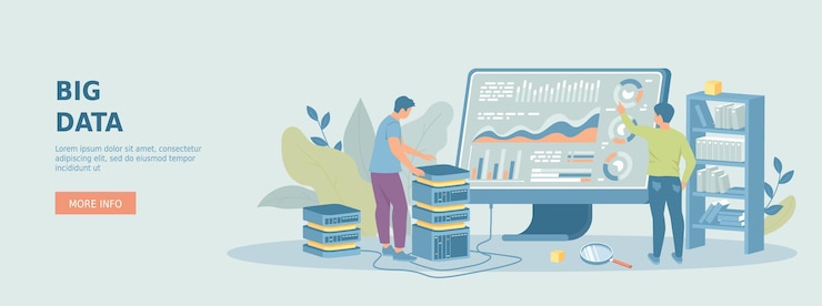Vector procesamiento de grandes cantidades de datos almacenamiento de información servicios en la nube y análisis tecnología digital de red co