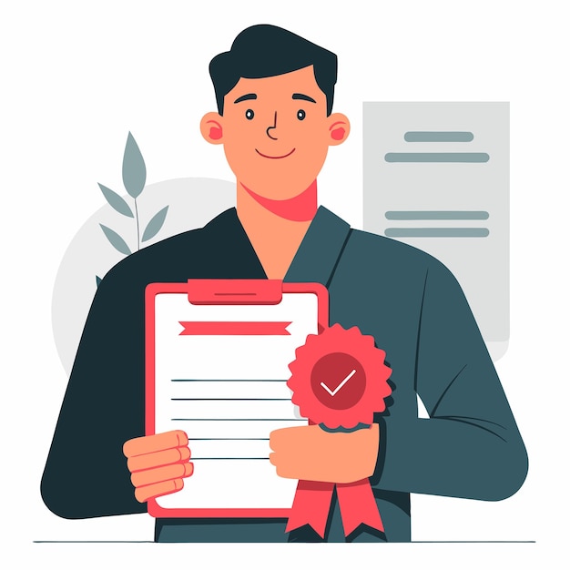 Proceso de certificación explicado con una ilustración conceptual