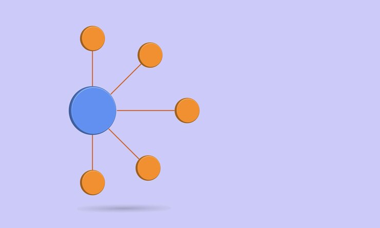 Vector proceso de círculo para su presentación de análisis de datos de resultados de datos