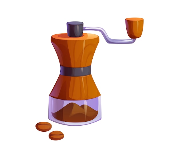 Proceso de elaboración del café con molino de café o molino de burr