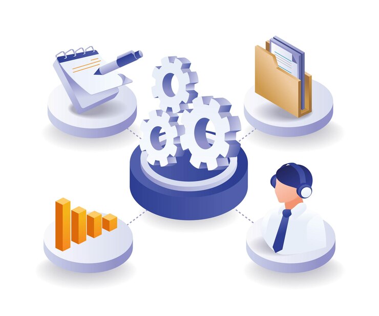 Vector proceso de plan de negocios de infografía