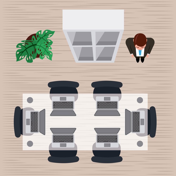 Vector proceso de trabajo
