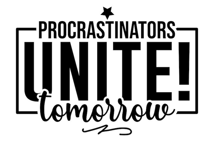 Vector los procrastinadores se unen mañana