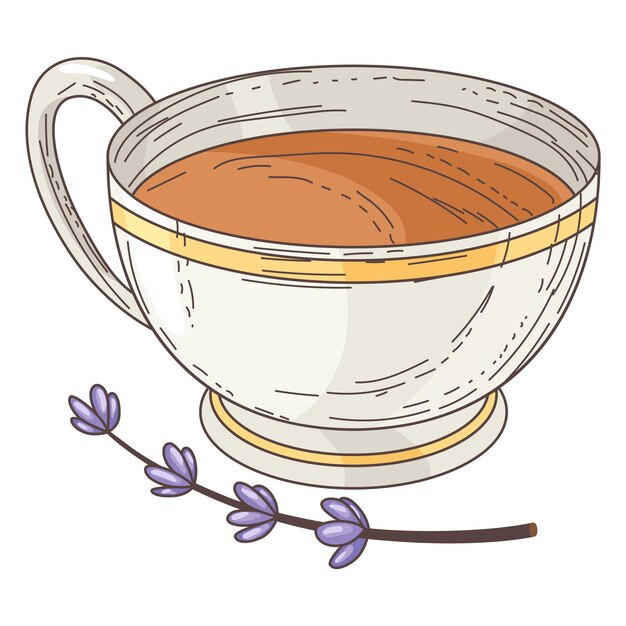 Producto de lavanda o recuerdo provenzal Miel natural de flores de lavanda Aromaterapia vintage y spa Producto cosmético para el cuidado de la piel Ilustración vectorial aislada sobre fondo blanco