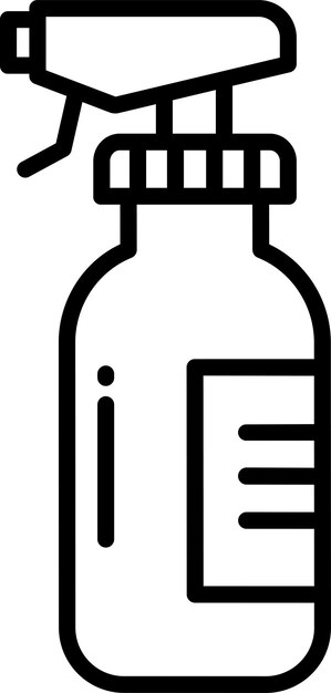 Producto de limpieza Ilustración vectorial de contorno sólido