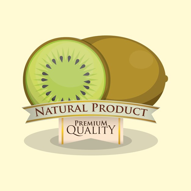 Producto natural de kiwi de calidad superior.