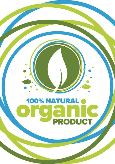 Producto orgánico 100 natural y fresco de calidad biológica premium hoja verde ecológica cero residuos