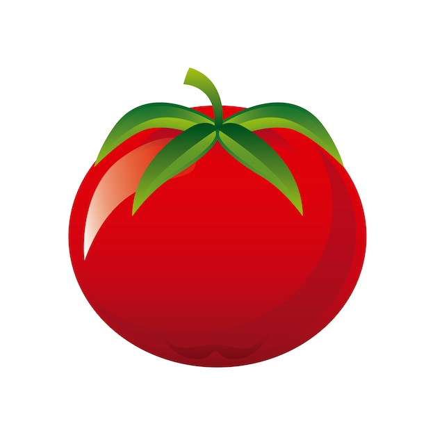 producto orgánico sobre la ilustración de vector de fondo blanco