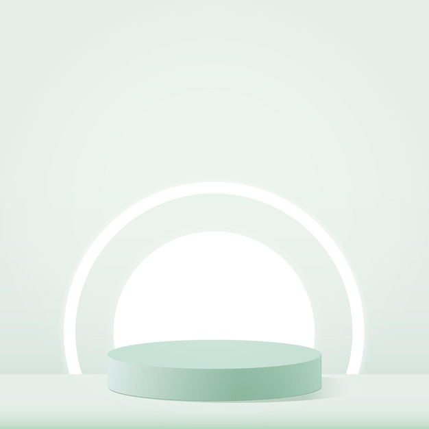 productos de fondo 3D escena de podio minimalista con plataforma geométrica
