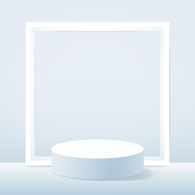 productos de fondo 3D escena de podio minimalista con plataforma geométrica