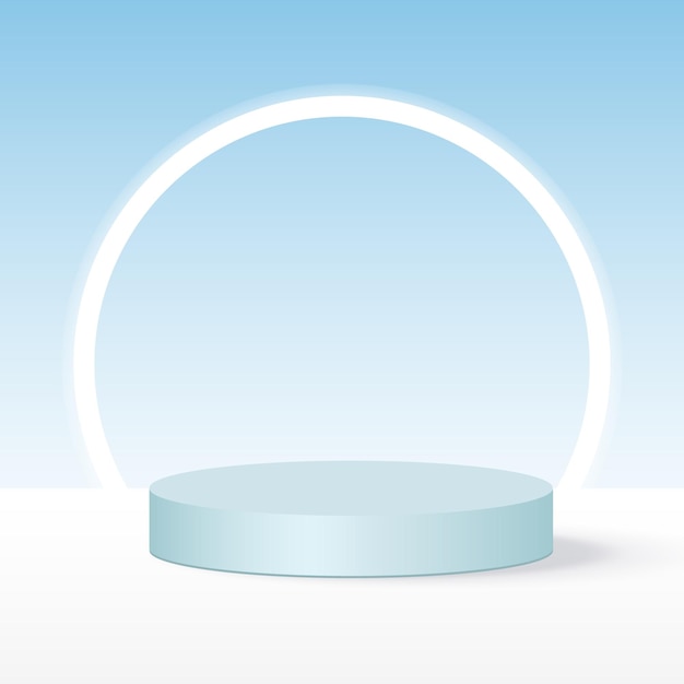 productos de fondo 3D escena de podio minimalista con plataforma geométrica