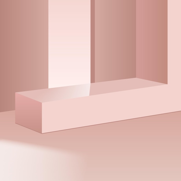 productos de fondo 3D escena de podio minimalista con plataforma geométrica