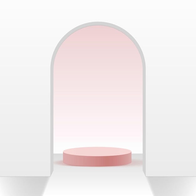 productos de fondo 3D escena de podio minimalista con plataforma geométrica