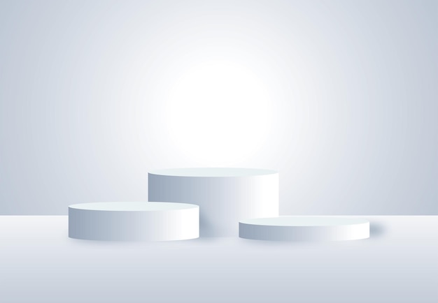 Los productos de fondo 3d muestran la escena del podio con el fondo de la plataforma geométrica 3d