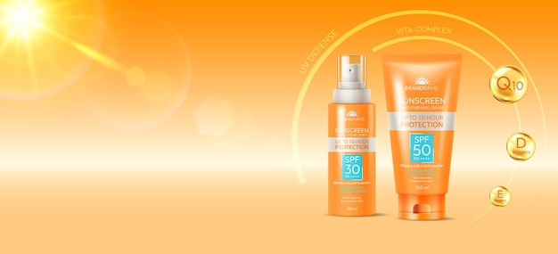 Productos protectoras solares con FPS y beneficios vitamínicos