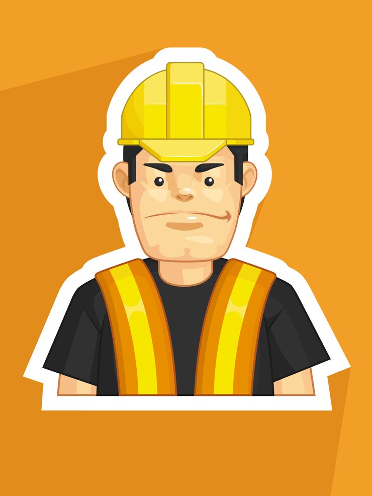 Vector profesión - trabajador de la construcción